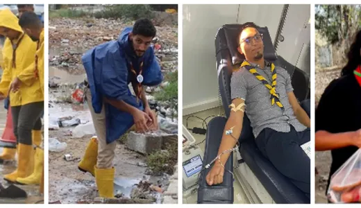 Emergency response: Scout aid for Morocco and Libya