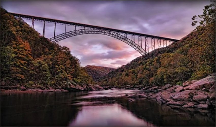 The bridge spanning the New River Gorge
