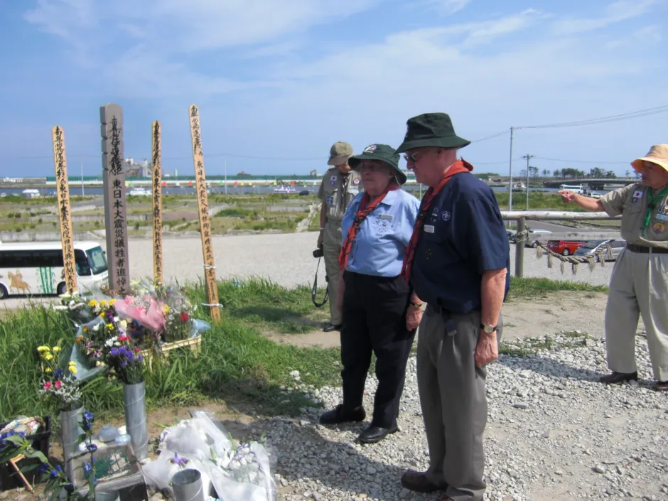 Michael Baden-Powel at the Tsunami Monument