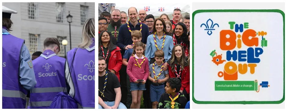 Scouts support Royal Coronation & Big Help Out
