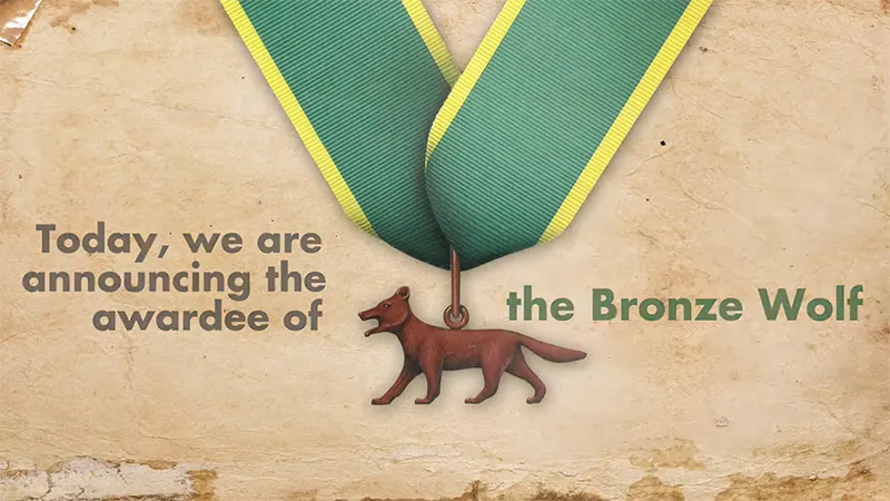 Sweden’s Fredrik Gottlieb receives Bronze Wolf Award