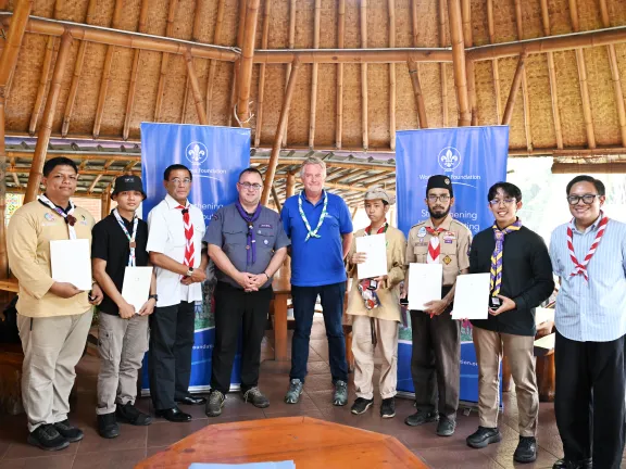 Strengthening World Scout Foundation connections in Indonesia.