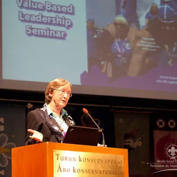 Vibeke Riemer, Chaiman OB-PS, as keynote speaker