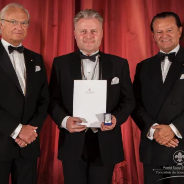 Mr Ole Bo Andersen (DK) presented to His Majesty as a new BP Fellow