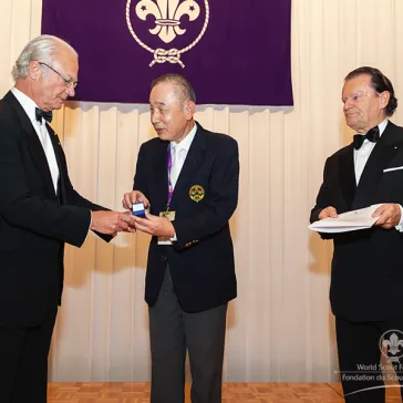 Mr Kazuo Isono (JP) presented to His Majesty as a new BP Fellow