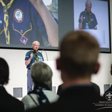 His Majesty delivering the opening address
