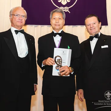 Mr Kazumasa Maehara (JP) presented to His Majesty as Benefactor Circle Member