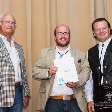 Mr Shane Arthur Miller (US) presented to His Majesty as a new BP Fellow