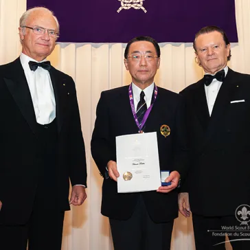 Mr Arimoto Todaka (JP) presented to His Majesty as a new BP Fellow