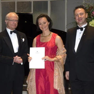Dr Michaela Troyanov-Buresch (CH) presented to His Majesty as a new BP Fellow
