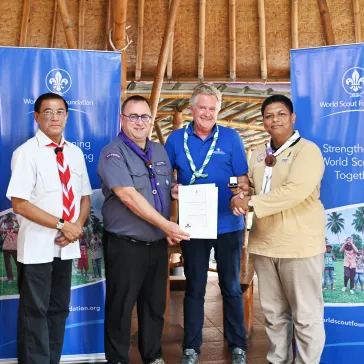 Strengthening World Scout Foundation connections in Indonesia.